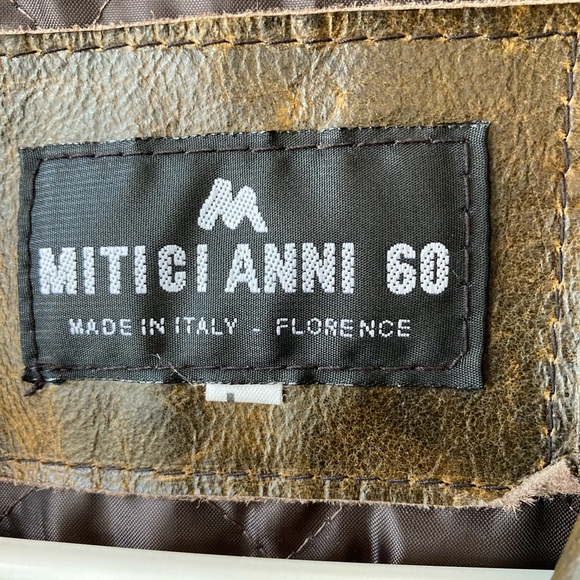 Vintage Mitici Anni 60 distressed leather coat. Made in Italy. - Picture 8 of 8